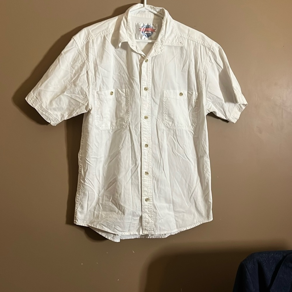 😄Casual button white shite 90’s cotton. B2